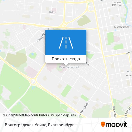 Карта Волгоградская Улица