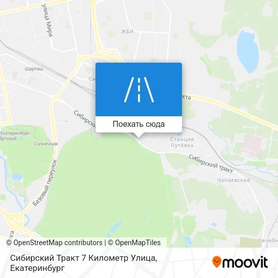 Карта Сибирский Тракт 7 Километр Улица