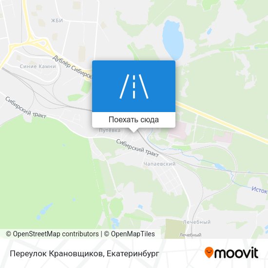 Карта Переулок Крановщиков