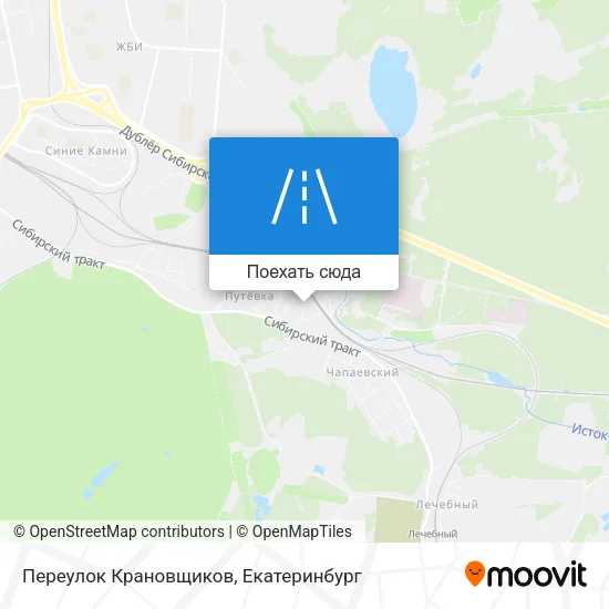 Карта Переулок Крановщиков