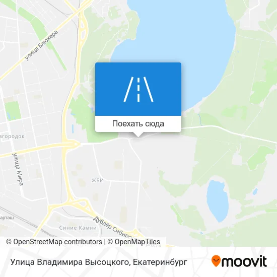 Карта Улица Владимира Высоцкого