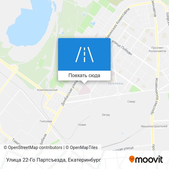Карта Улица 22-Го Партсъезда