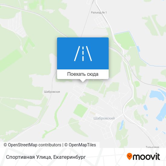 Карта Спортивная Улица