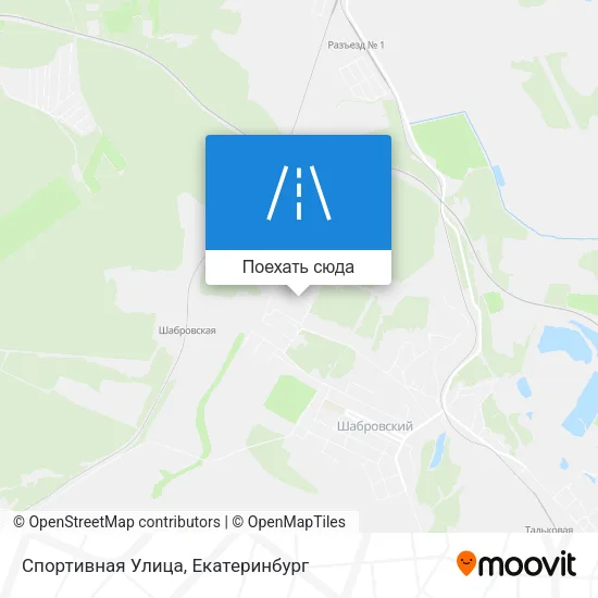 Карта Спортивная Улица