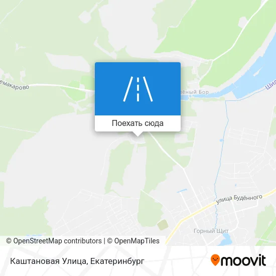 Карта Каштановая Улица