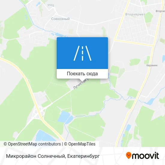 Карта Микрорайон Солнечный