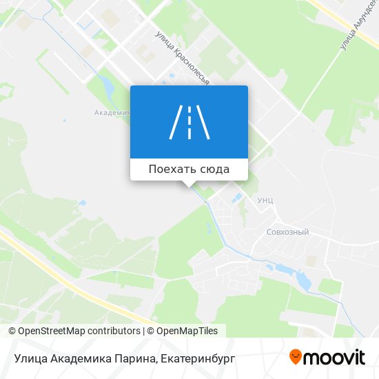 Карта Улица Академика Парина