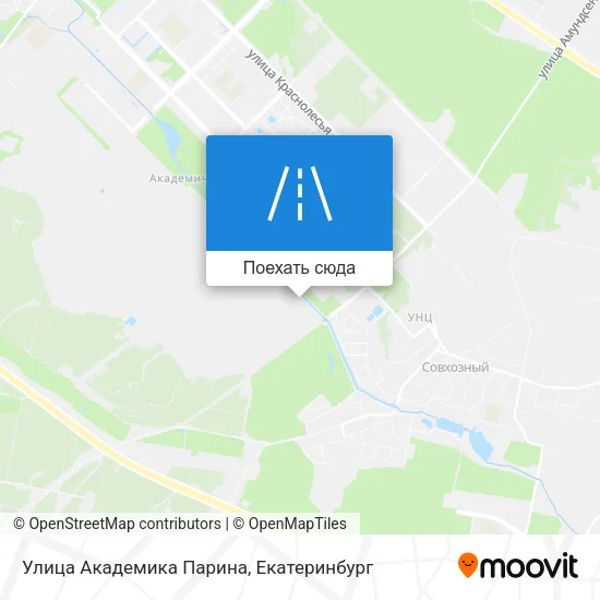 Карта Улица Академика Парина