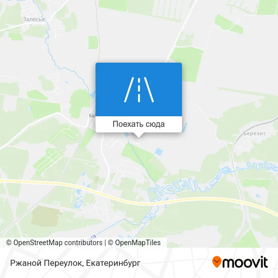 Карта Ржаной Переулок