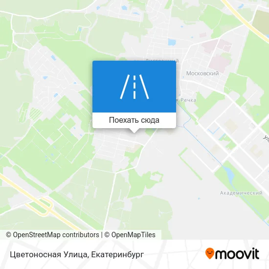Карта Цветоносная Улица