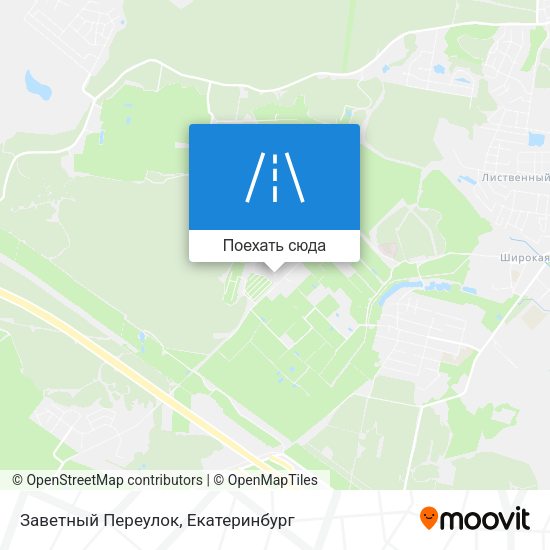 Карта Заветный Переулок