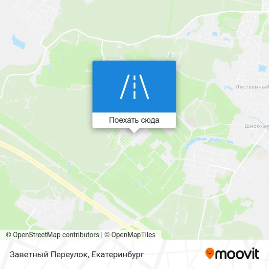 Карта Заветный Переулок