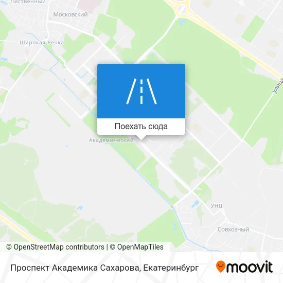 Карта Проспект Академика Сахарова