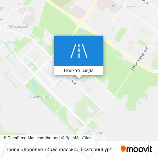 Карта Тропа Здоровья «Краснолесье»
