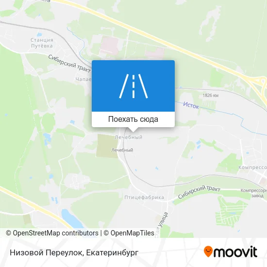 Карта Низовой Переулок