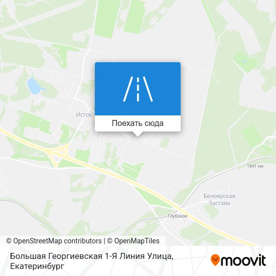 Карта Большая Георгиевская 1-Я Линия Улица