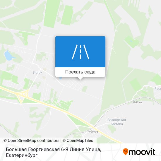 Карта Большая Георгиевская 6-Я Линия Улица