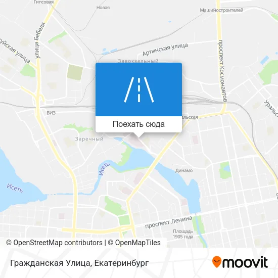 Карта Гражданская Улица