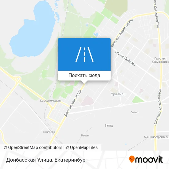 Карта Донбасская Улица