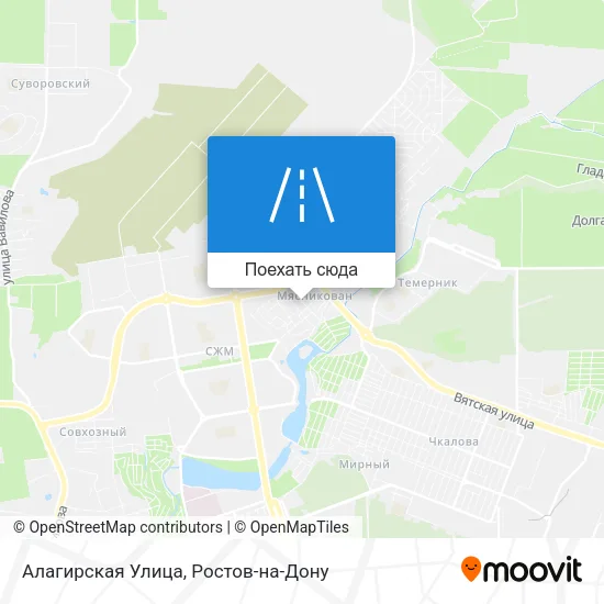 Карта Алагирская Улица