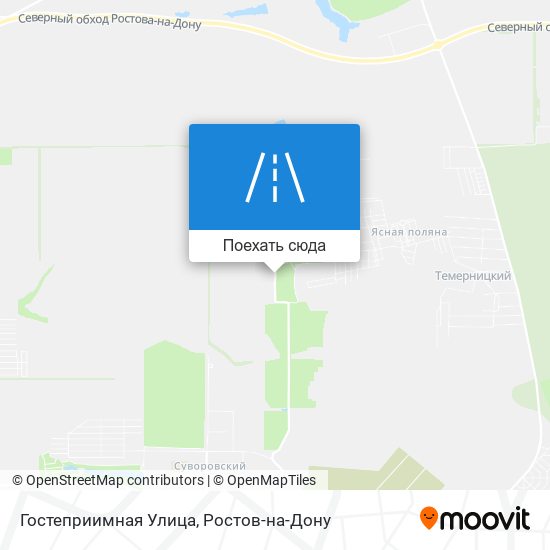 Карта Гостеприимная Улица