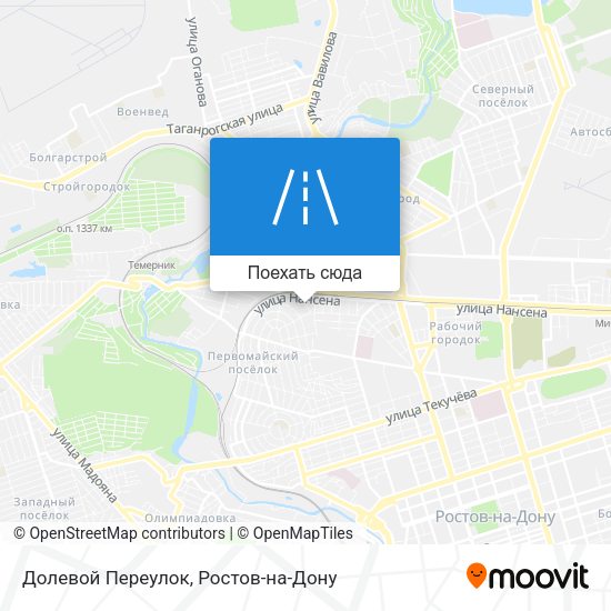 Карта Долевой Переулок