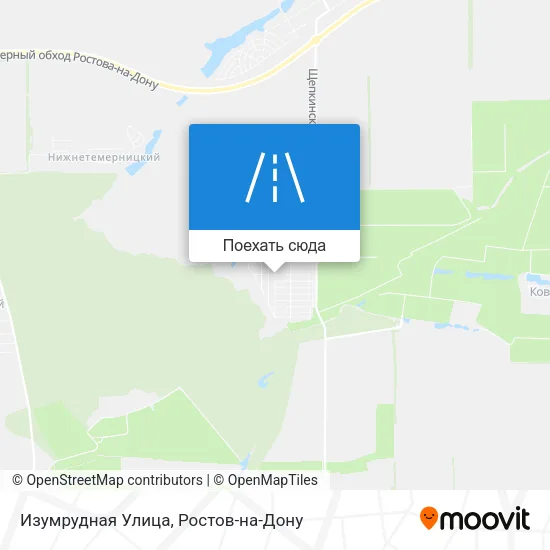 Карта Изумрудная Улица