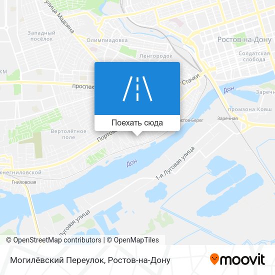 Карта Могилёвский Переулок