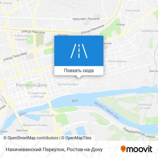 Карта Нахичеванский Переулок