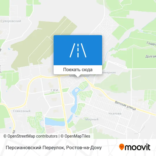 Карта Персиановский Переулок