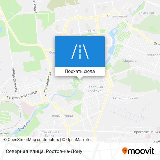 Карта Северная Улица