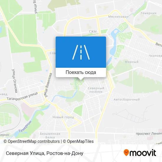 Карта Северная Улица