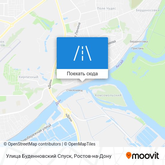 Карта Улица Буденновский Спуск