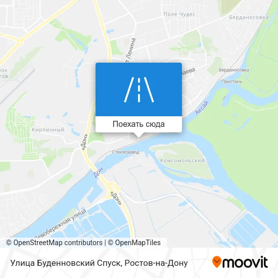 Карта Улица Буденновский Спуск
