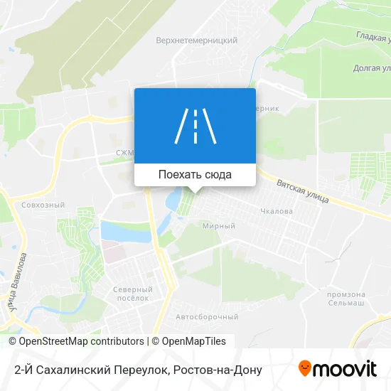 Карта 2-Й Сахалинский Переулок