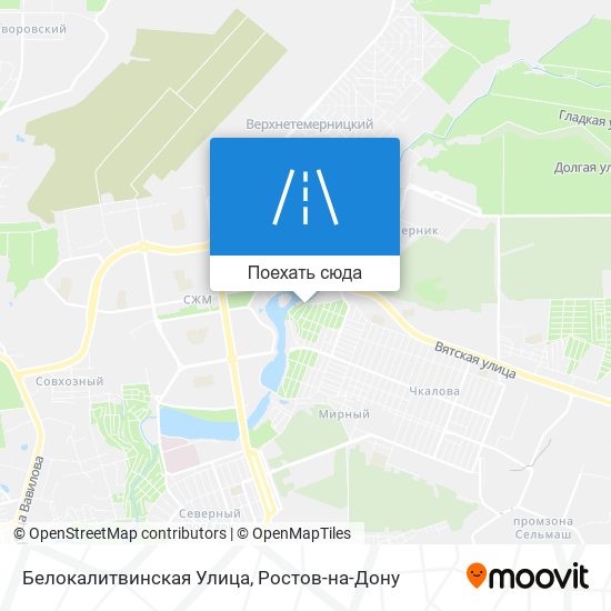 Карта Белокалитвинская Улица