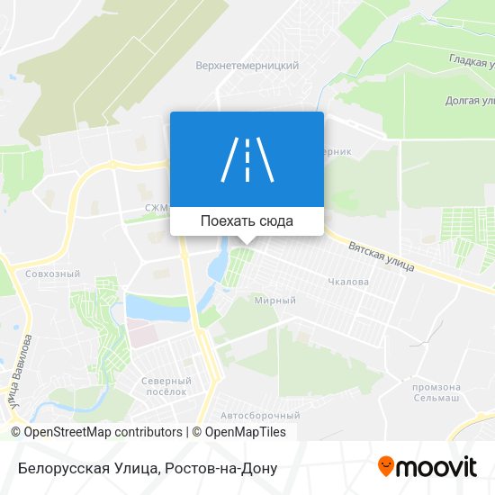 Карта Белорусская Улица