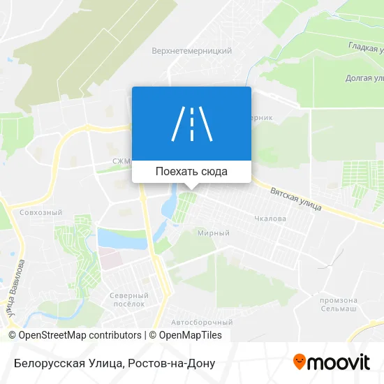 Карта Белорусская Улица
