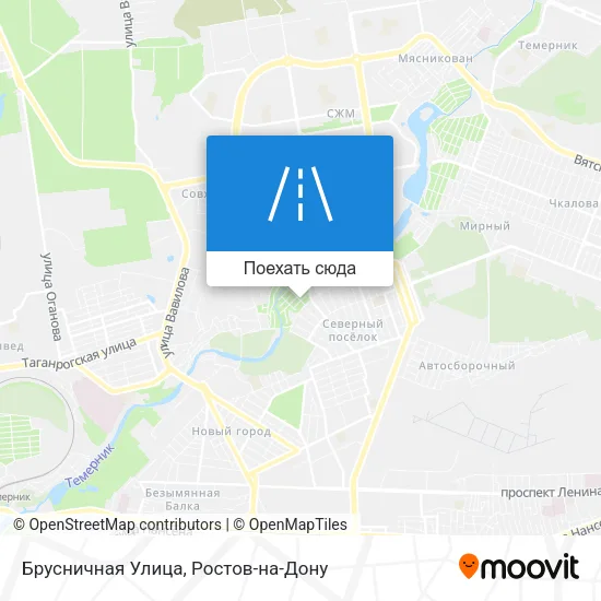 Карта Брусничная Улица