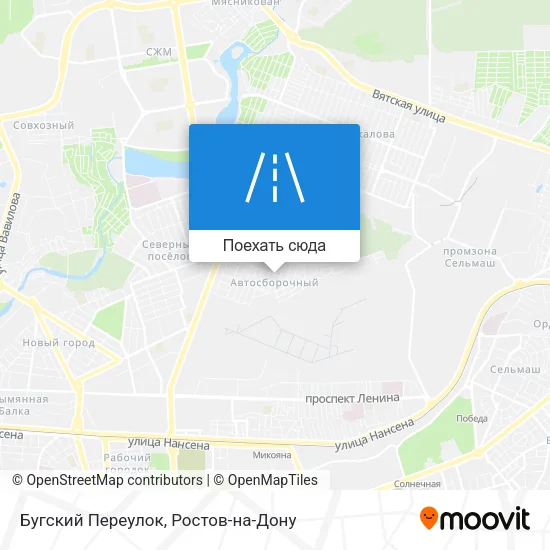 Карта Бугский Переулок