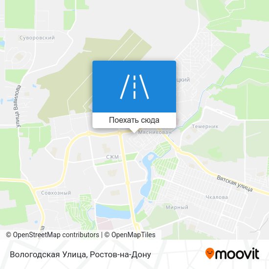 Карта Вологодская Улица