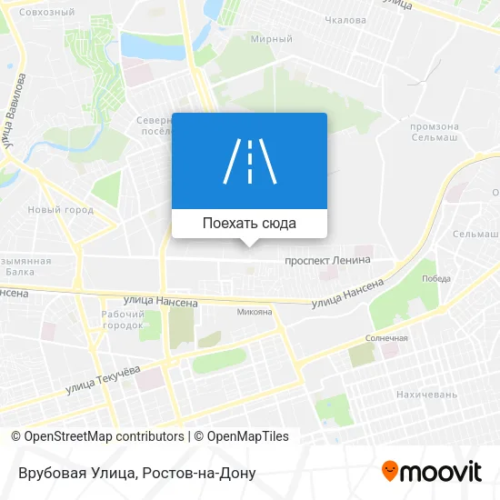 Карта Врубовая Улица