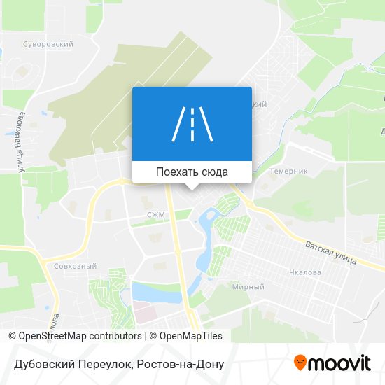 Карта Дубовский Переулок