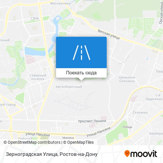 Карта Зерноградская Улица