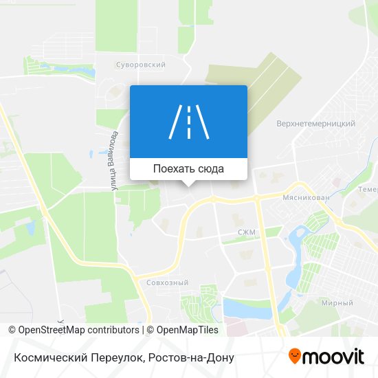Карта Космический Переулок