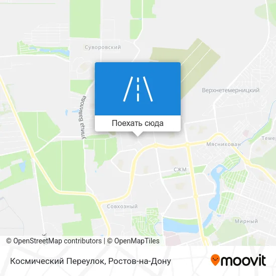 Карта Космический Переулок