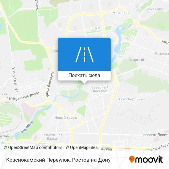 Карта Краснокамский Переулок