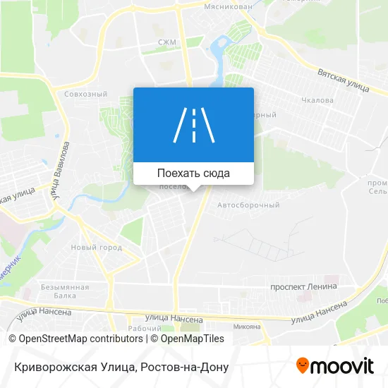 Карта Криворожская Улица