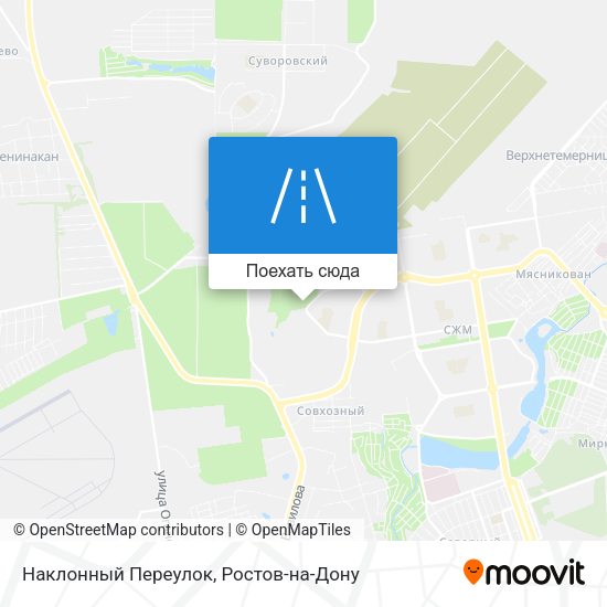Карта Наклонный Переулок