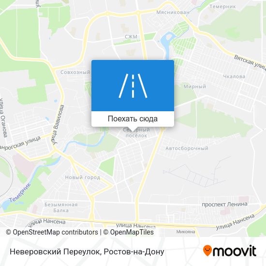 Карта Неверовский Переулок